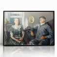 Modern Wall Art of Classic Portrait Couple - Abstract Contemporary Style