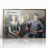 Modern Wall Art of Classic Portrait Couple - Abstract Contemporary Style