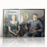 Modern Wall Art of Classic Portrait Couple - Abstract Contemporary Style