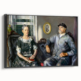 Modern Wall Art of Classic Portrait Couple - Abstract Contemporary Style