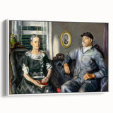 Modern Wall Art of Classic Portrait Couple - Abstract Contemporary Style