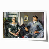 Modern Wall Art of Classic Portrait Couple - Abstract Contemporary Style