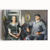 Modern Wall Art of Classic Portrait Couple - Abstract Contemporary Style