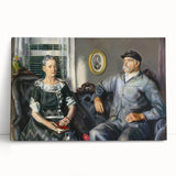 Modern Wall Art of Classic Portrait Couple - Abstract Contemporary Style