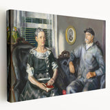 Modern Wall Art of Classic Portrait Couple - Abstract Contemporary Style