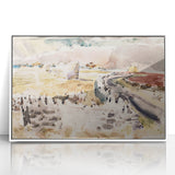 Modern Wall Art of Oxfordshire Landscape - Abstract Minimalist Decor