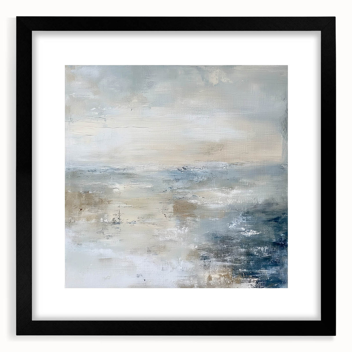Abstract geometric frame in black, showcasing a modern design with a matte finish, ideal for contemporary home decor. Perfect for displaying artwork or photographs.