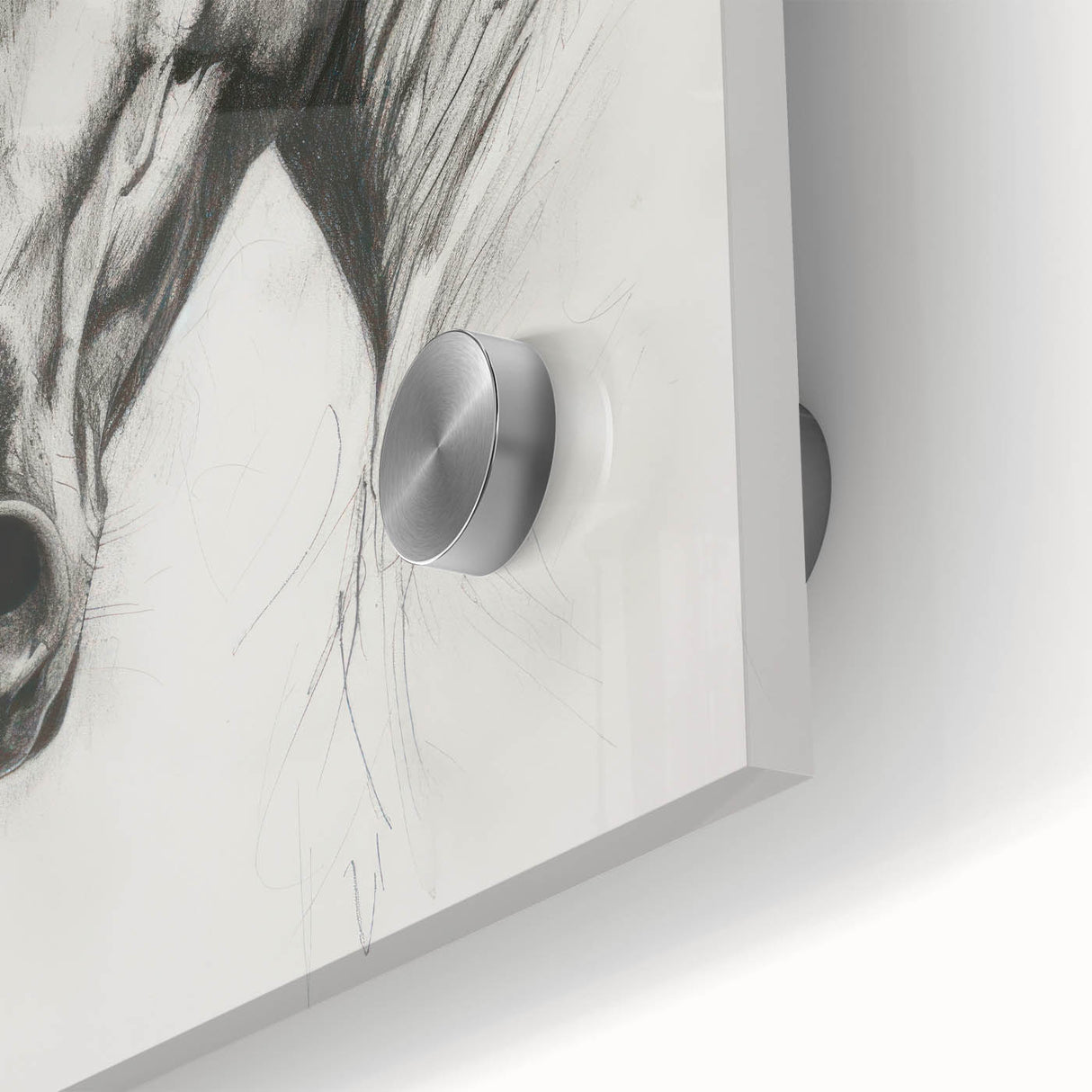 Close-up view of a vibrant acrylic glass artwork depicting various colorful animals, showcasing intricate details and textures, perfect for home decor accents.