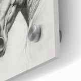 Close-up view of a vibrant acrylic glass artwork depicting various colorful animals, showcasing intricate details and textures, perfect for home decor accents.