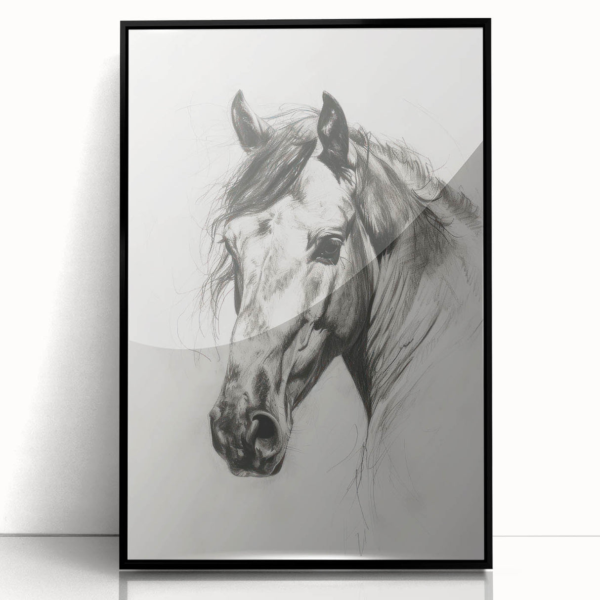 Framed acrylic artwork depicting a vibrant animal design against a sleek black background, ideal for modern home decor or gallery displays. Perfect for animal lovers and art enthusiasts seeking unique wall accents.