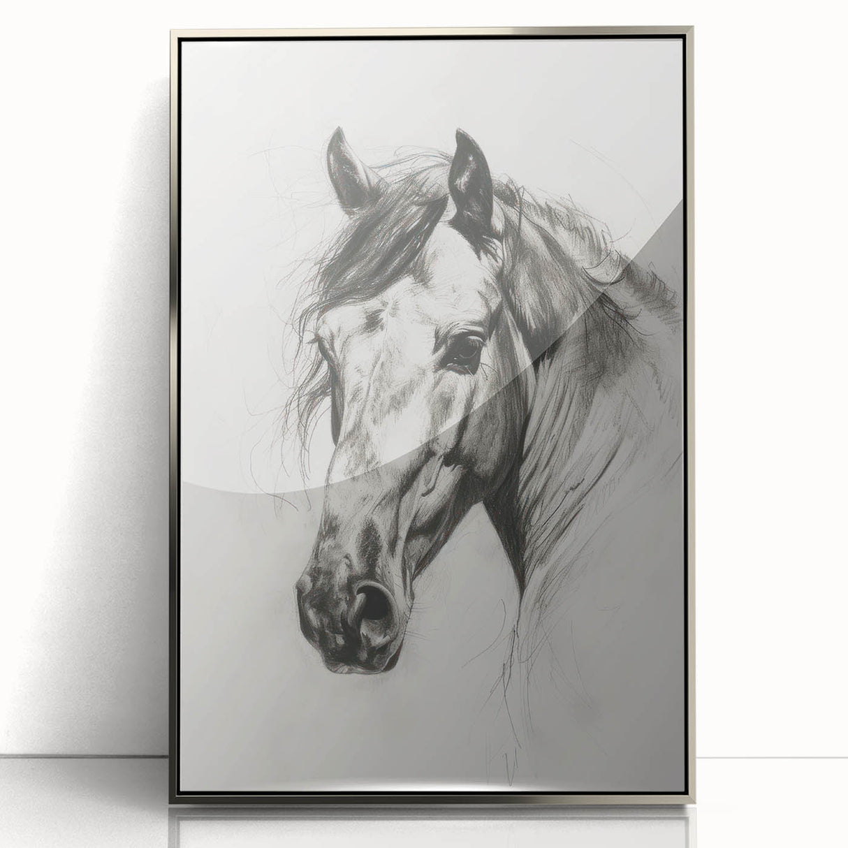 Framed acrylic wall art featuring a vibrant animal design with silver accents, showcasing a modern aesthetic ideal for contemporary home decor.