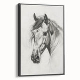 Framed canvas depicting a vibrant animal-themed design, showcasing intricate details and a sleek black frame, suitable for modern home decor.