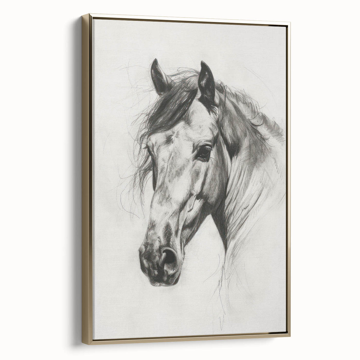 Framed canvas artwork depicting a vibrant animal design with a gold frame, showcasing intricate details and rich colors, perfect for enhancing home decor.