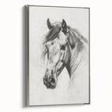Framed canvas artwork showcasing a vibrant animal design with intricate details, featuring a sleek silver frame that enhances its visual appeal and elegance.