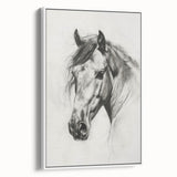 Framed canvas artwork displaying a colorful animal design, featuring vibrant hues of blue, orange, and green, set against a white background in a stylish side view. Ideal for enhancing home decor with a modern aesthetic.