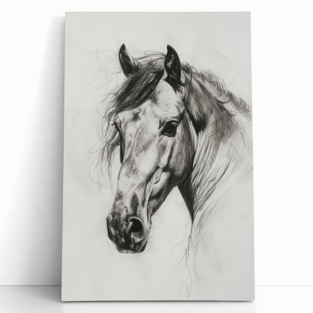 Stretched canvas artwork showcasing a vibrant animal design, featuring intricate details and rich colors, ideal for home decor and art enthusiasts.