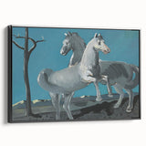 Expressionist Horses Art | Majerník Study of a Horse Painting