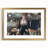 Impressionist Wall Art - A Bar at the Folies-Bergère by Manet Print