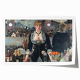 Impressionist Wall Art - A Bar at the Folies-Bergère by Manet Print