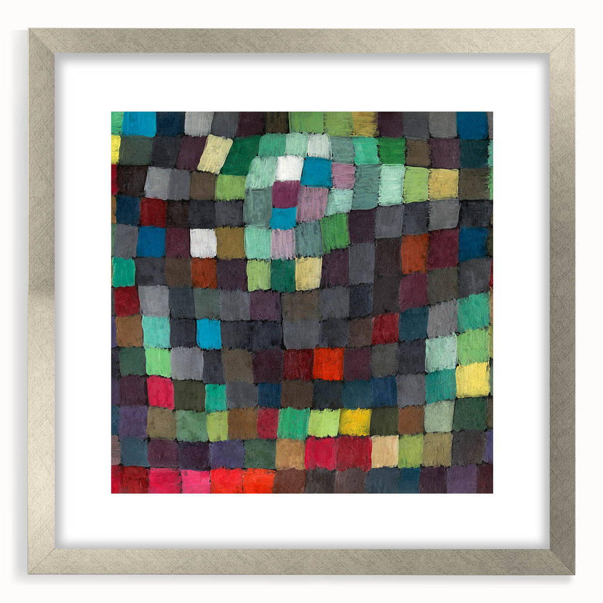 Modern Wall Art - Vibrant Abstract Grid - Colorful May Picture Print