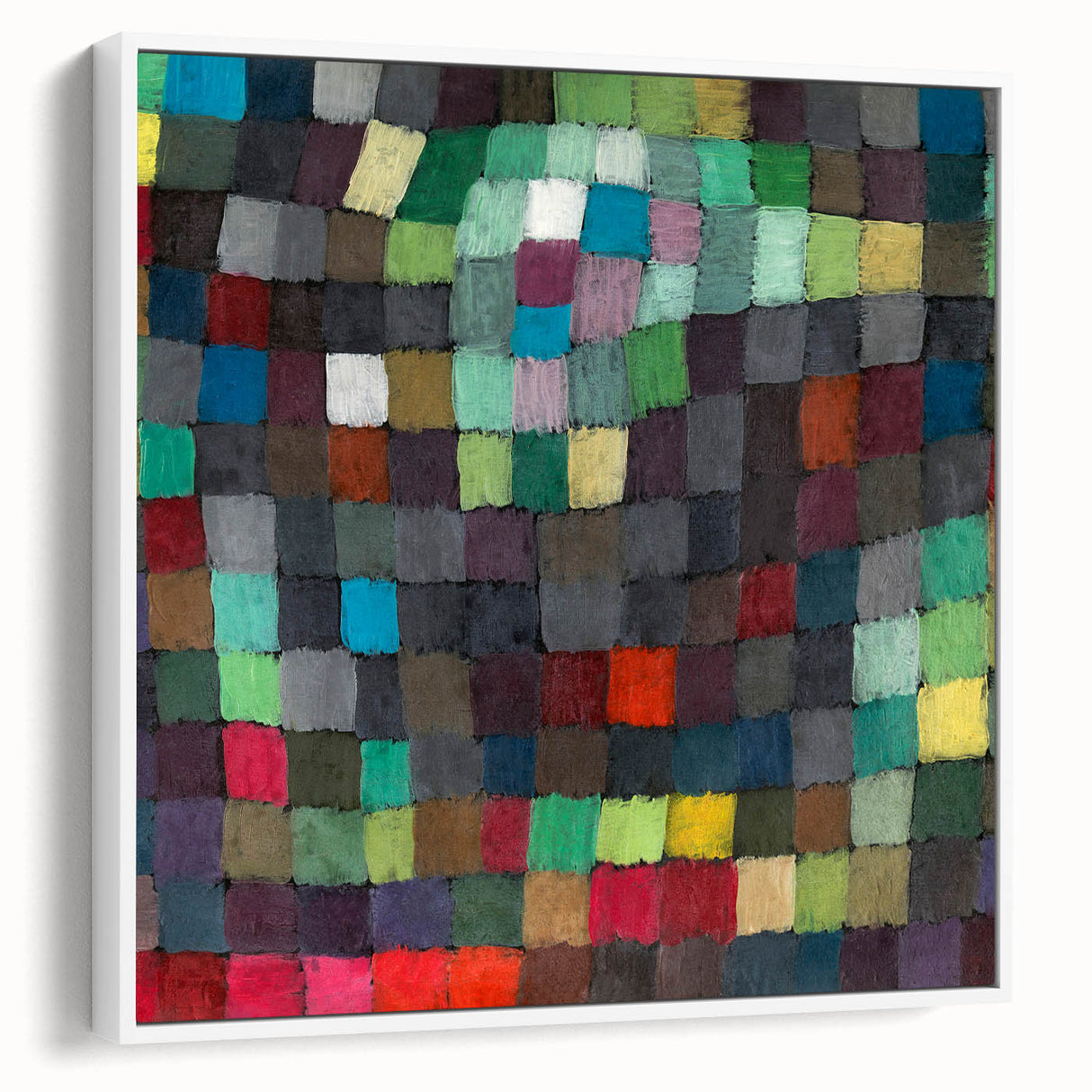 Modern Wall Art - Vibrant Abstract Grid - Colorful May Picture Print