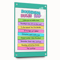 Numbers and Shapes Wall Art - Rounding Rules Math Poster