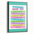 Numbers and Shapes Wall Art - Rounding Rules Math Poster