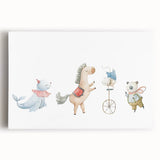 Whimsical Circus Nursery Wall Art - Kids Room Prints & Decor