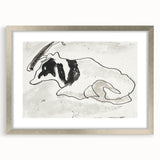 Modern Wall Art of Abstract Cow Illustration - Minimalist Modern Design