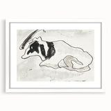 Modern Wall Art of Abstract Cow Illustration - Minimalist Modern Design