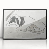 Modern Wall Art of Abstract Cow Illustration - Minimalist Modern Design