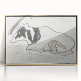 Modern Wall Art of Abstract Cow Illustration - Minimalist Modern Design