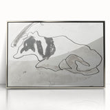 Modern Wall Art of Abstract Cow Illustration - Minimalist Modern Design
