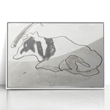 Modern Wall Art of Abstract Cow Illustration - Minimalist Modern Design