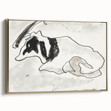 Modern Wall Art of Abstract Cow Illustration - Minimalist Modern Design