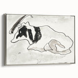 Modern Wall Art of Abstract Cow Illustration - Minimalist Modern Design