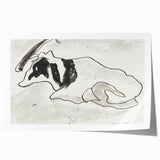 Modern Wall Art of Abstract Cow Illustration - Minimalist Modern Design