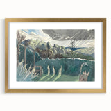 Modern Wall Art of Scenic Countryside Landscape - Abstract Decor