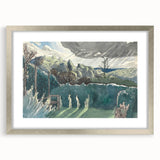 Modern Wall Art of Scenic Countryside Landscape - Abstract Decor