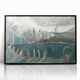Modern Wall Art of Scenic Countryside Landscape - Abstract Decor