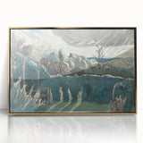 Modern Wall Art of Scenic Countryside Landscape - Abstract Decor