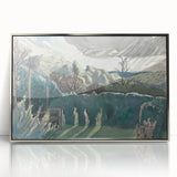 Modern Wall Art of Scenic Countryside Landscape - Abstract Decor