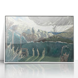 Modern Wall Art of Scenic Countryside Landscape - Abstract Decor