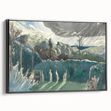 Modern Wall Art of Scenic Countryside Landscape - Abstract Decor