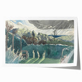 Modern Wall Art of Scenic Countryside Landscape - Abstract Decor