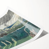 Modern Wall Art of Scenic Countryside Landscape - Abstract Decor