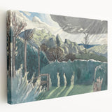 Modern Wall Art of Scenic Countryside Landscape - Abstract Decor