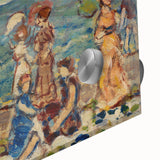 Modern Wall Art of Vibrant Beach Scene - Contemporary Coastal Design