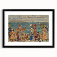 Modern Wall Art of Vibrant Beach Scene - Contemporary Coastal Design