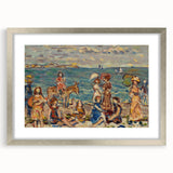Modern Wall Art of Vibrant Beach Scene - Contemporary Coastal Design